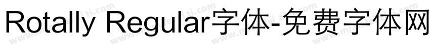 Rotally Regular字体字体转换
